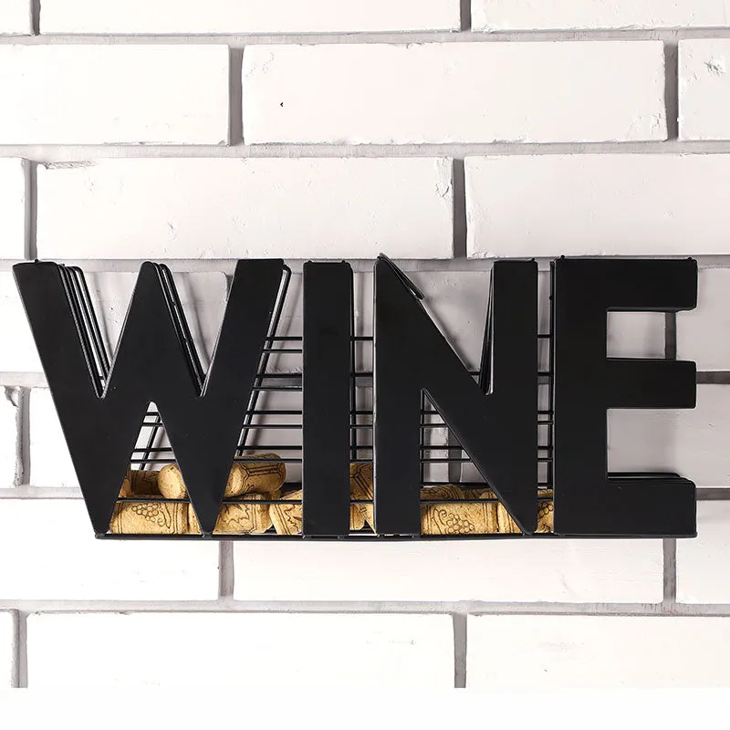 13.5" Length Wine Cork holder Metal Craft Wine Cork Storage