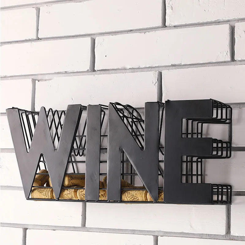 13.5" Length Wine Cork holder Metal Craft Wine Cork Storage