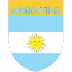 Argentina Flag Shield Style