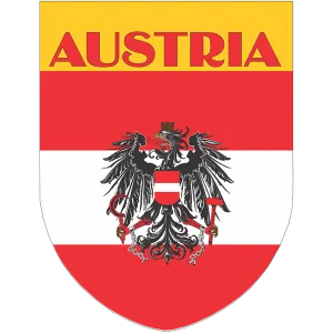 Austria Flag Shield Style