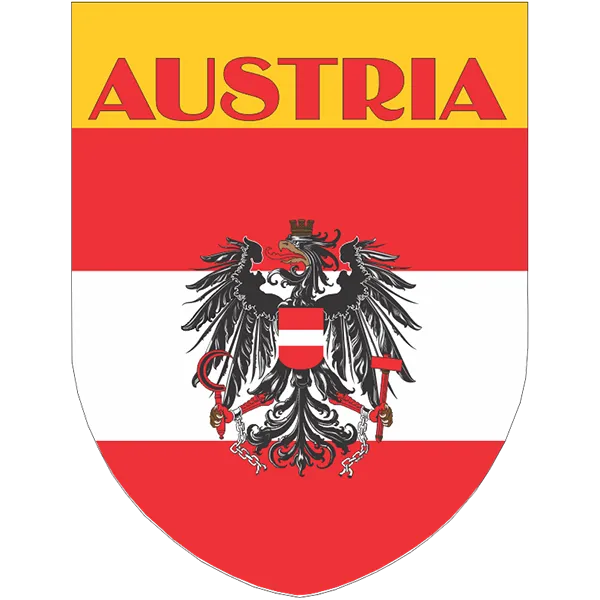 Austria Flag Shield Style