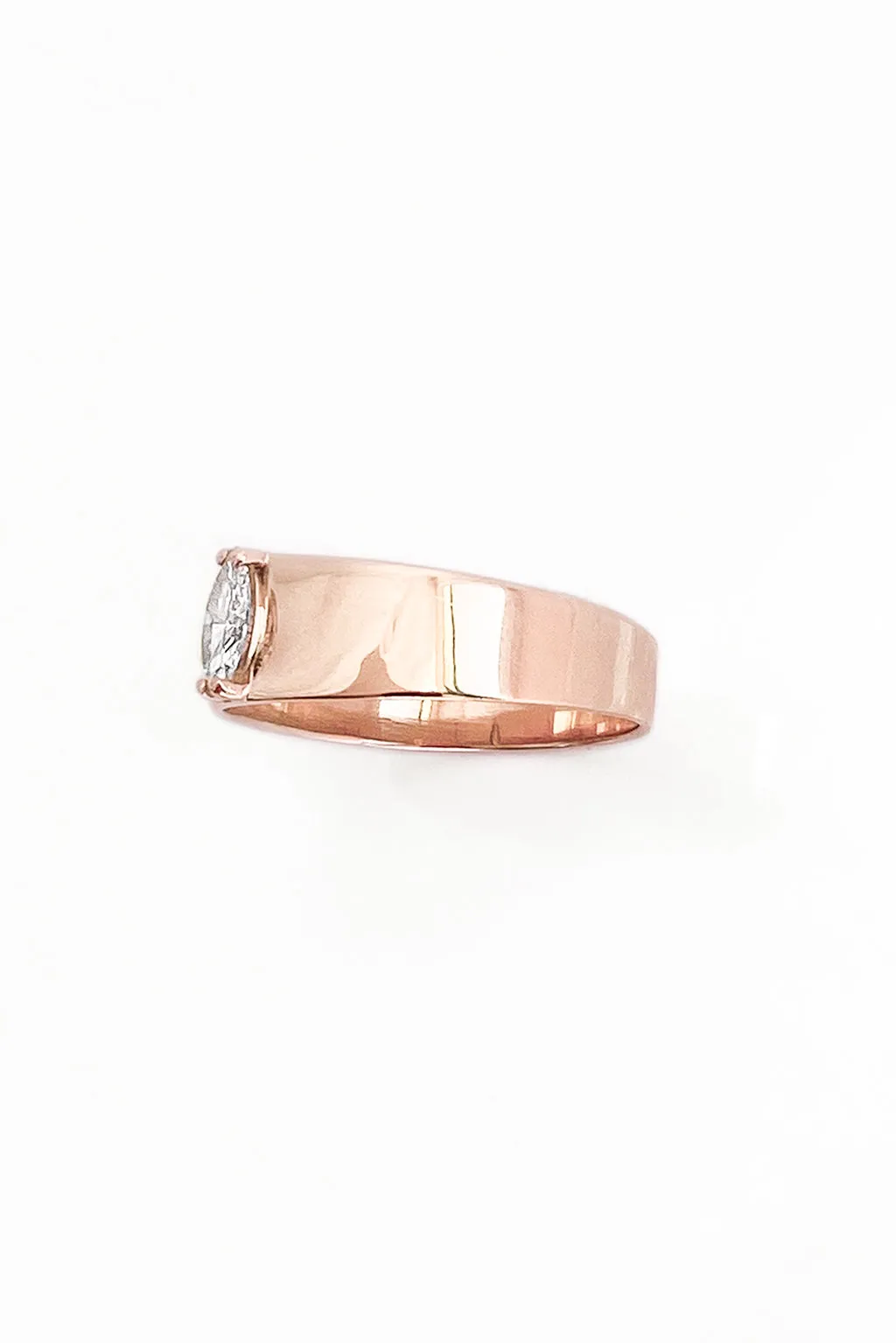 Band marquise 6 x 3 mm gold ring