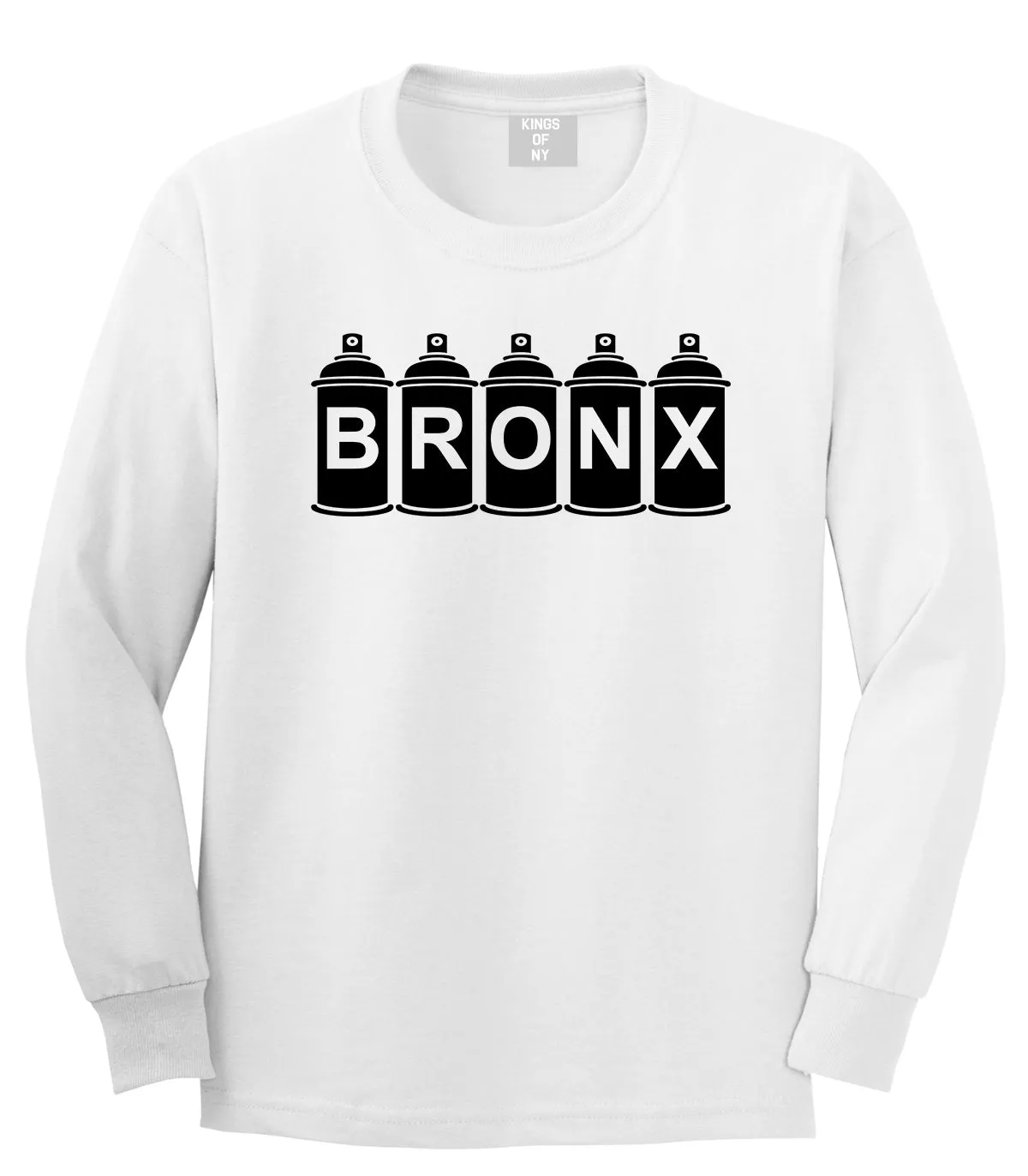 Bronx Graffiti Art Spray Can NY Mens Long Sleeve T-Shirt