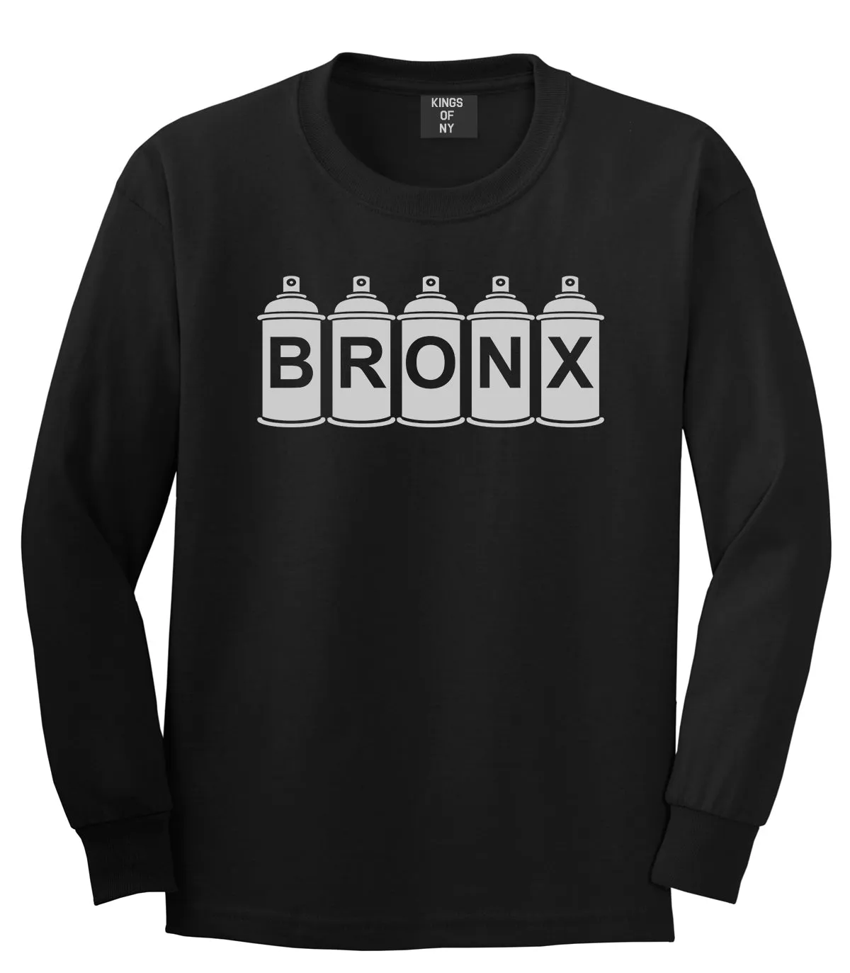 Bronx Graffiti Art Spray Can NY Mens Long Sleeve T-Shirt