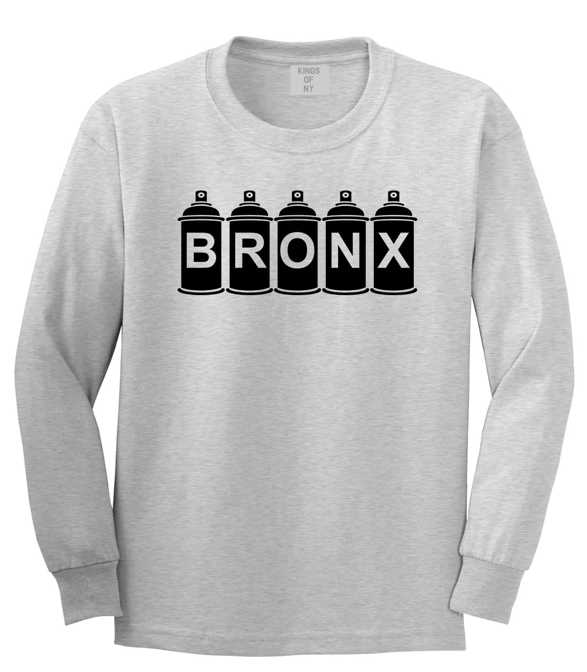 Bronx Graffiti Art Spray Can NY Mens Long Sleeve T-Shirt