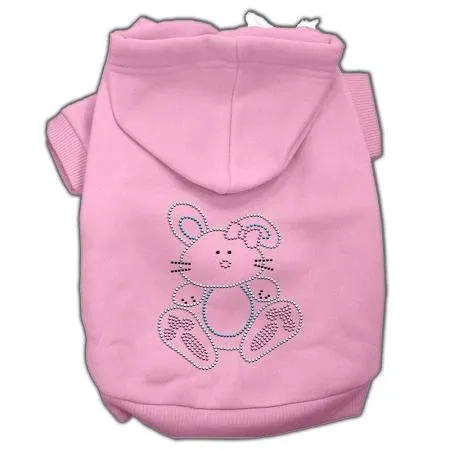 Bunny Rhinestone Hoodies Pink XXXL(20)