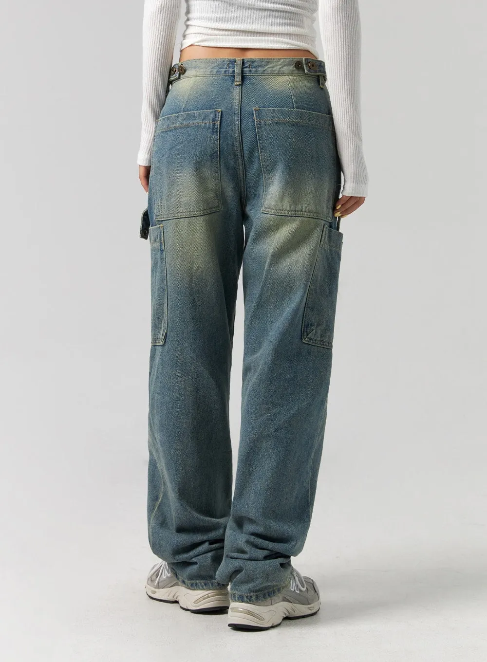 Cargo Wide-Leg Jeans CG329