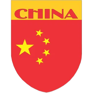 China Flag Shield Style