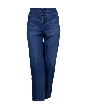 Crosbie Cropped Wide Leg Jeans