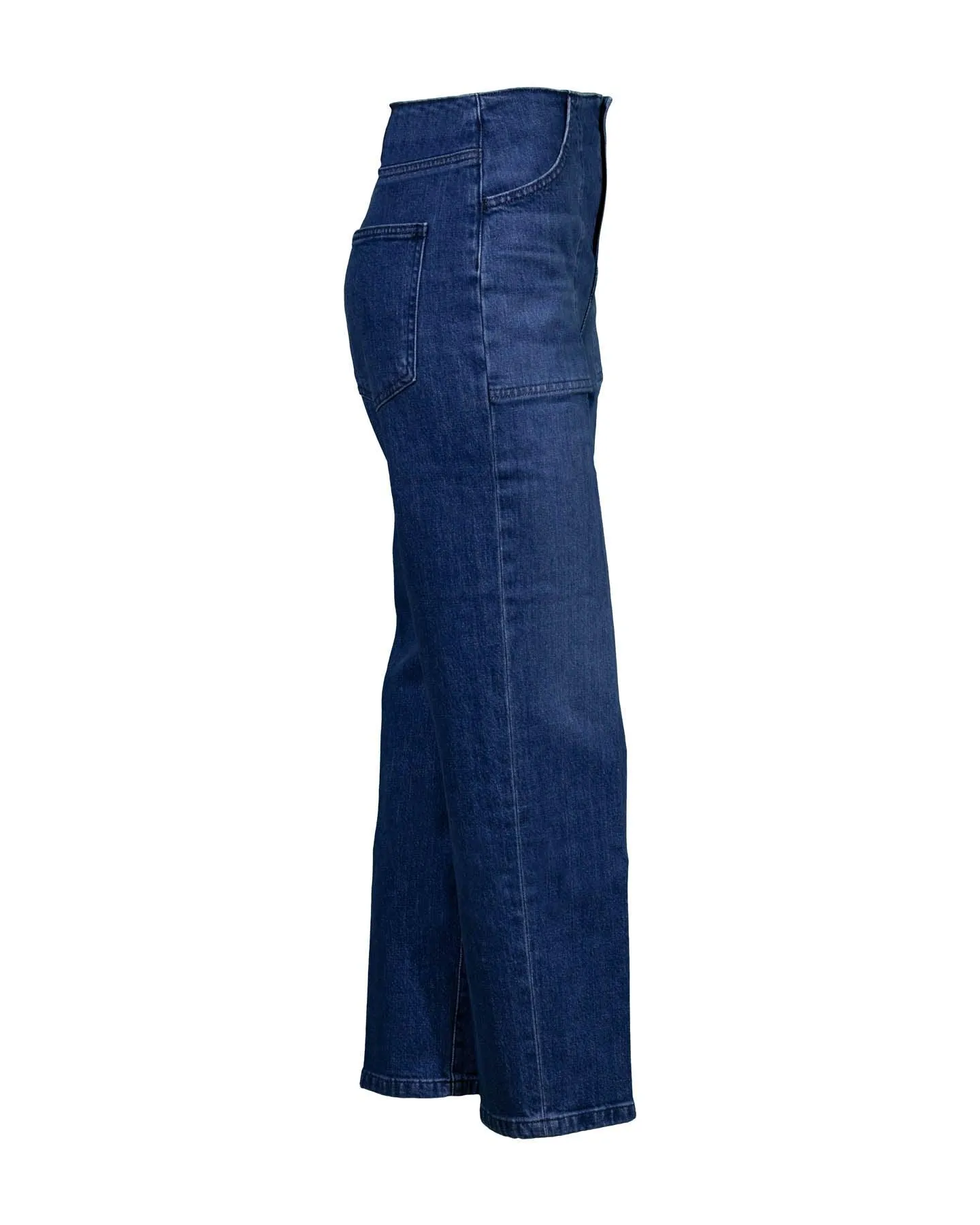 Crosbie Cropped Wide Leg Jeans