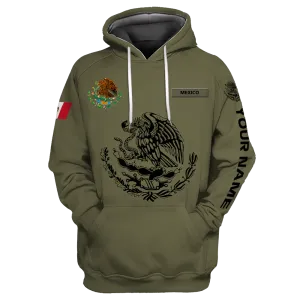 Customized 3D All Over Print Mexico Hoodie