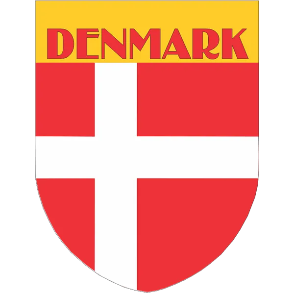 Denmark Flag Shield Style