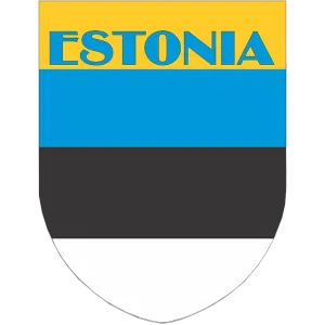 Estonia Flag Shield Style