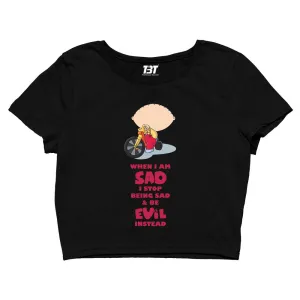 Family Guy Crop Top - Be Evil Instead