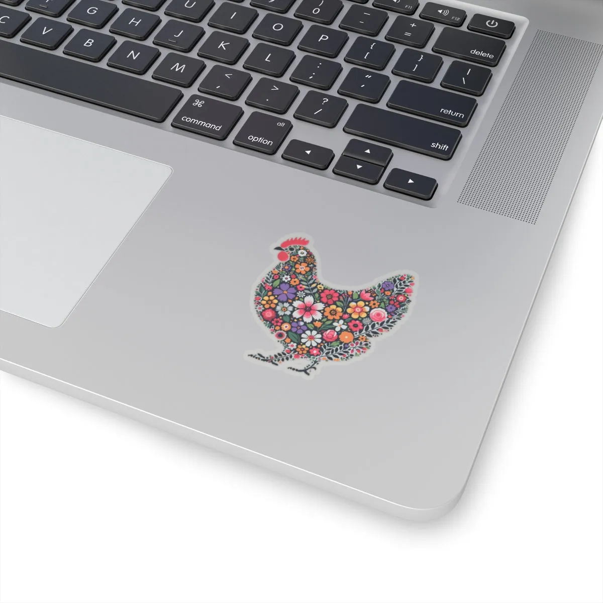 Floral Chicken Kiss-Cut Stickers