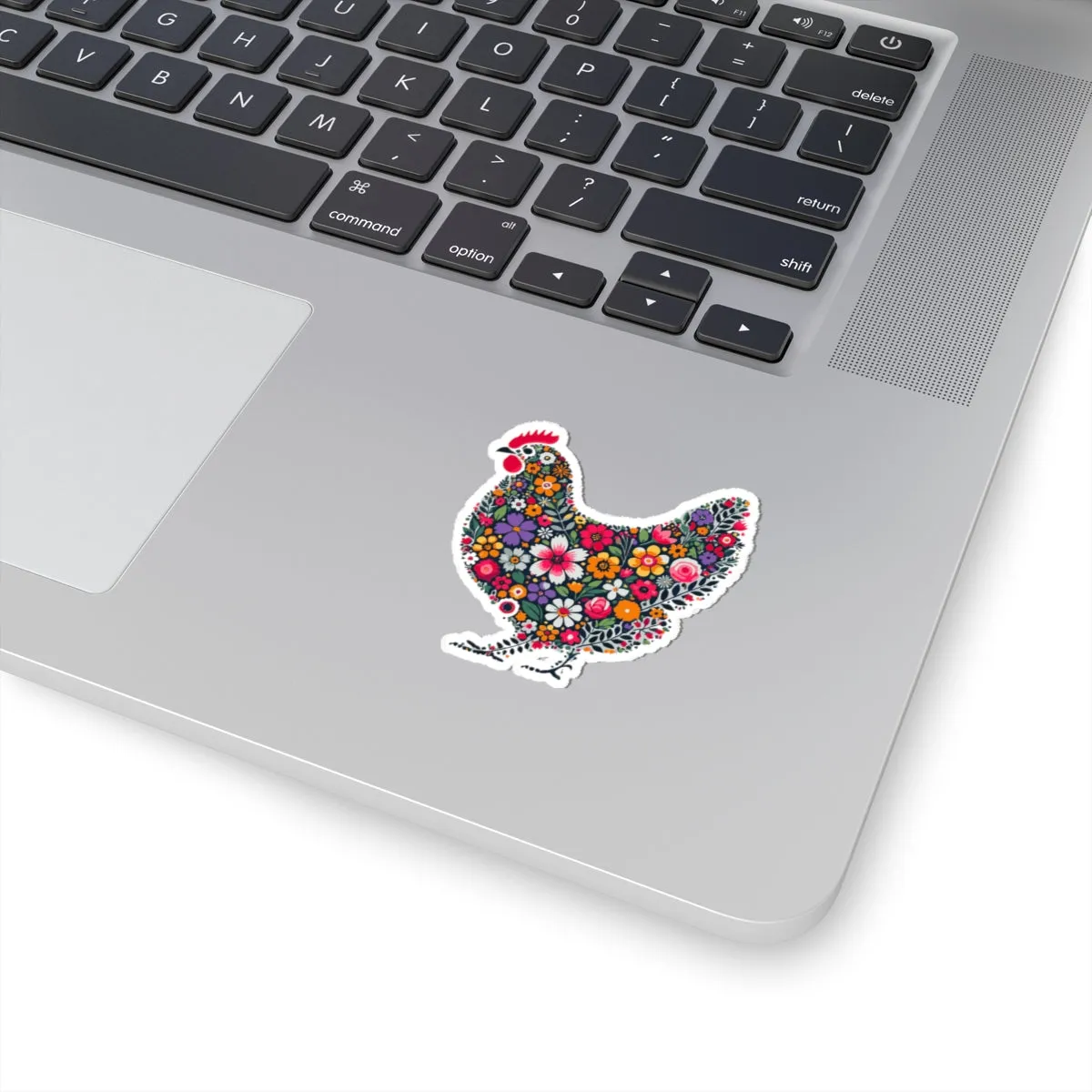 Floral Chicken Kiss-Cut Stickers