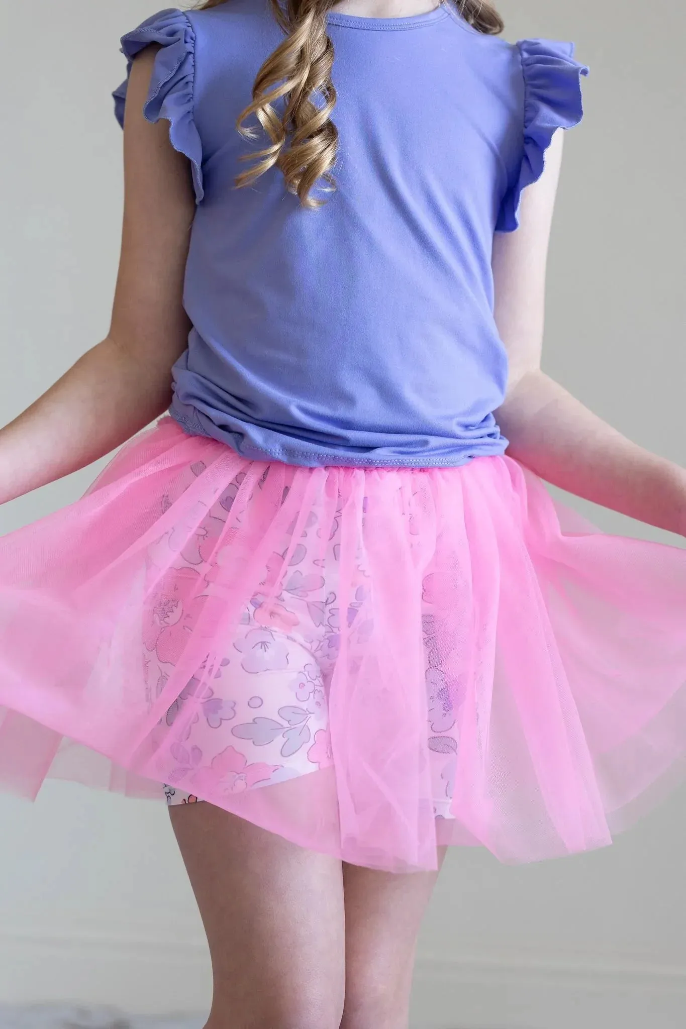 Floral Pink Tutu Shorts