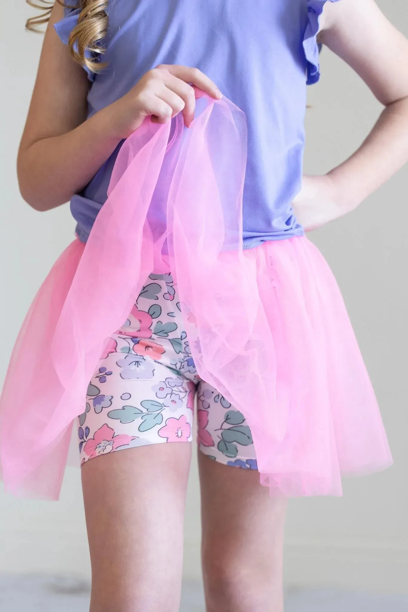 Floral Pink Tutu Shorts