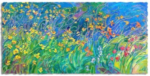 Flurry of Wildflowers Wooden Jigsaw Puzzle