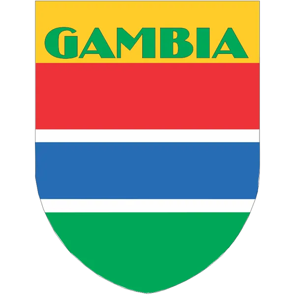 Gambia Flag Shield Style