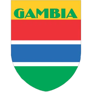 Gambia Flag Shield Style