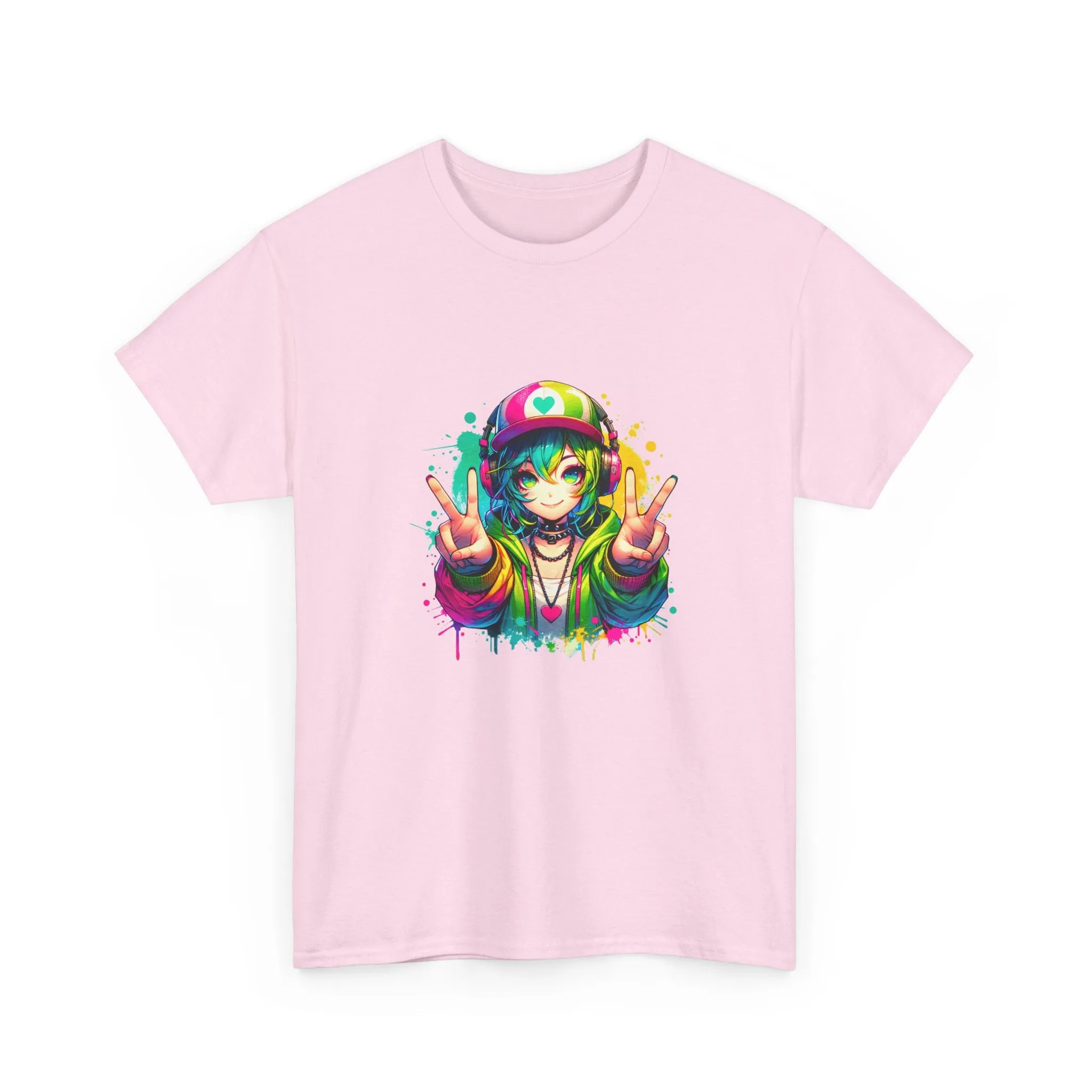 Graffiti Anime Girls Unisex Heavy Cotton Tee