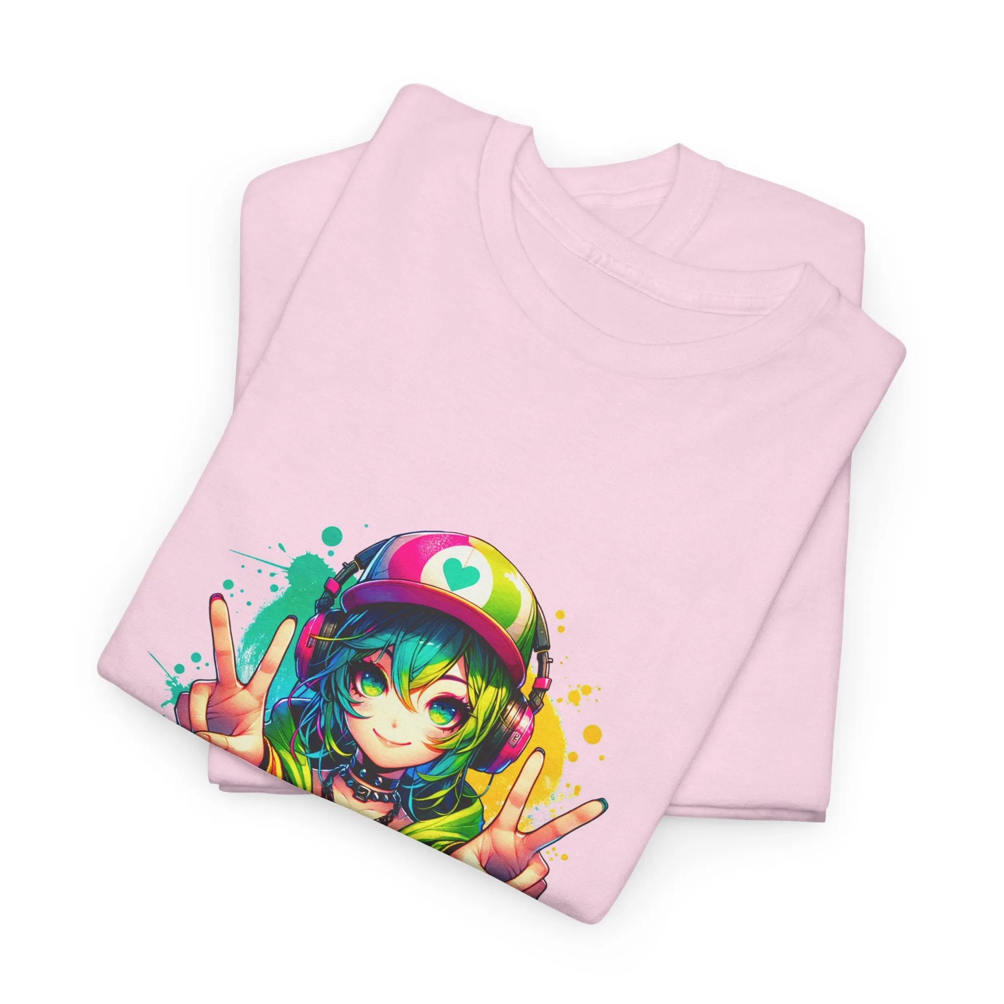 Graffiti Anime Girls Unisex Heavy Cotton Tee