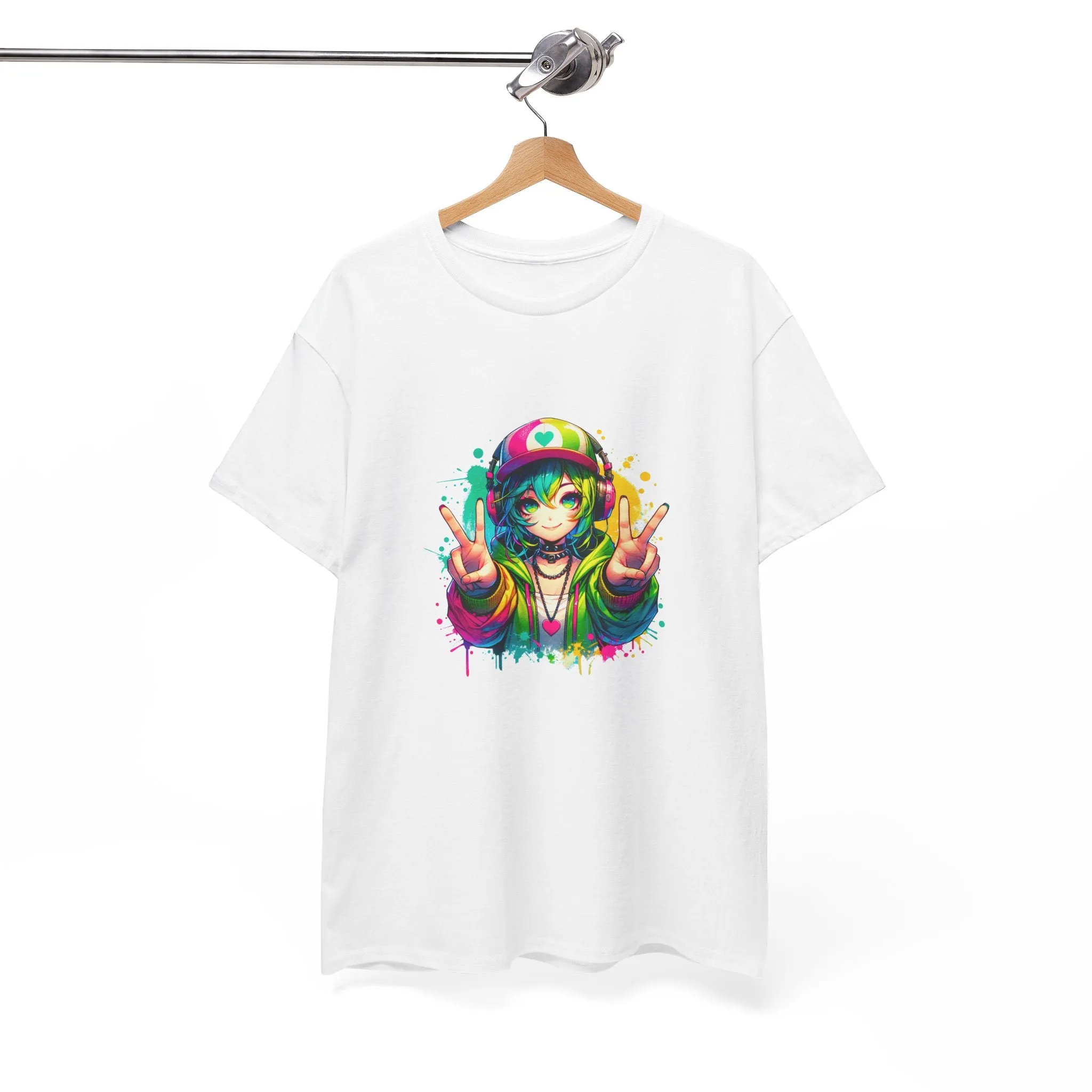 Graffiti Anime Girls Unisex Heavy Cotton Tee