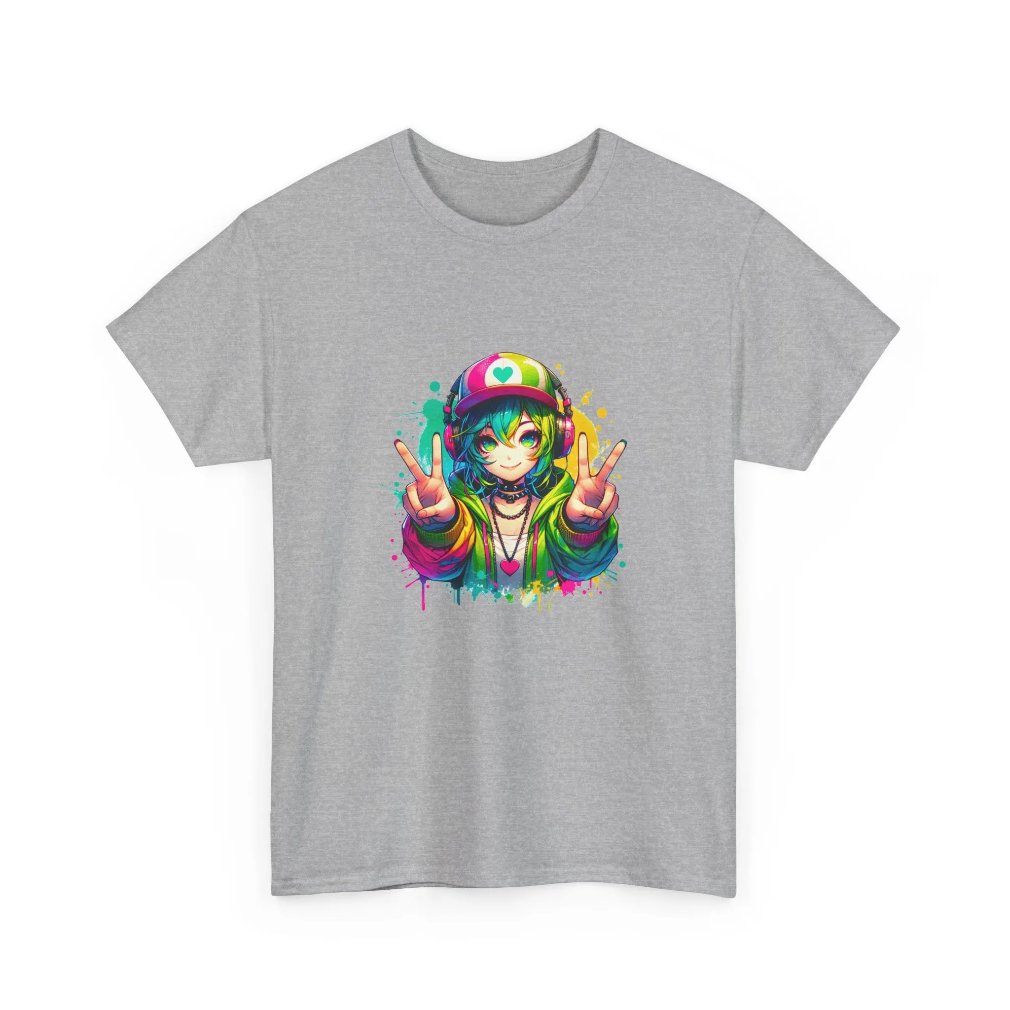 Graffiti Anime Girls Unisex Heavy Cotton Tee