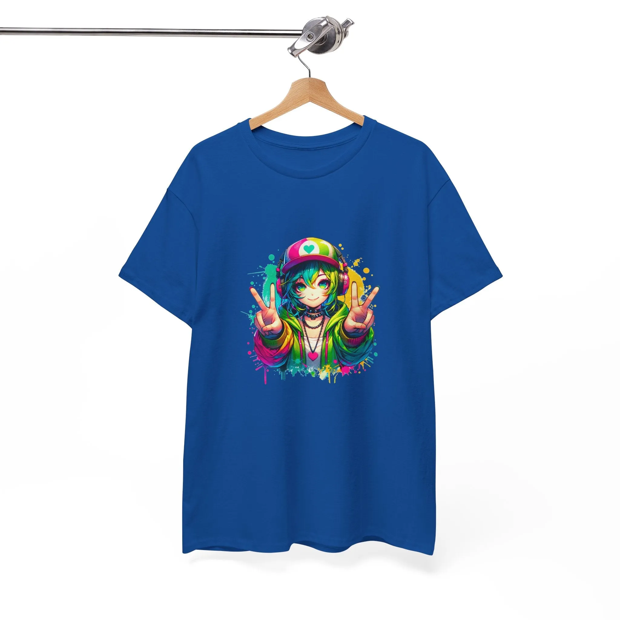 Graffiti Anime Girls Unisex Heavy Cotton Tee