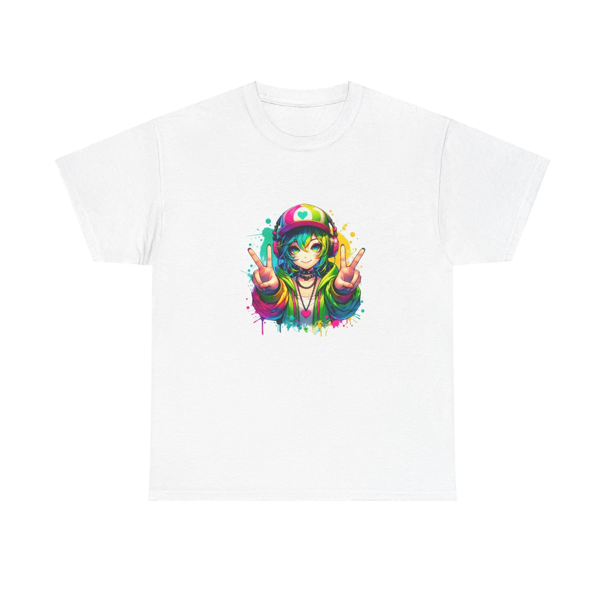 Graffiti Anime Girls Unisex Heavy Cotton Tee