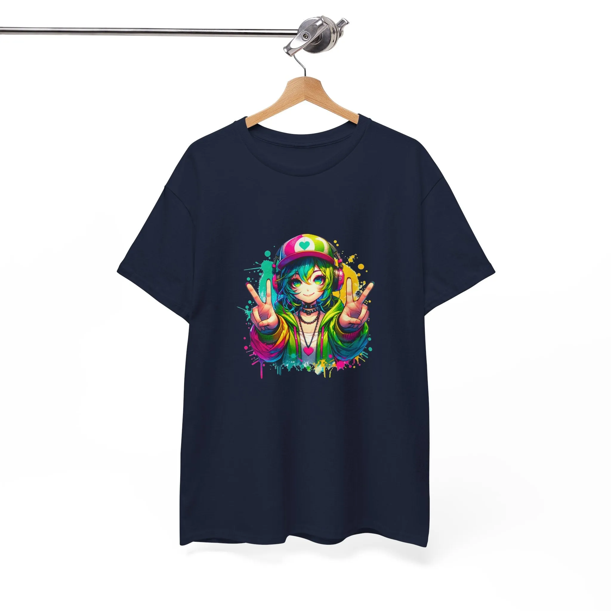 Graffiti Anime Girls Unisex Heavy Cotton Tee