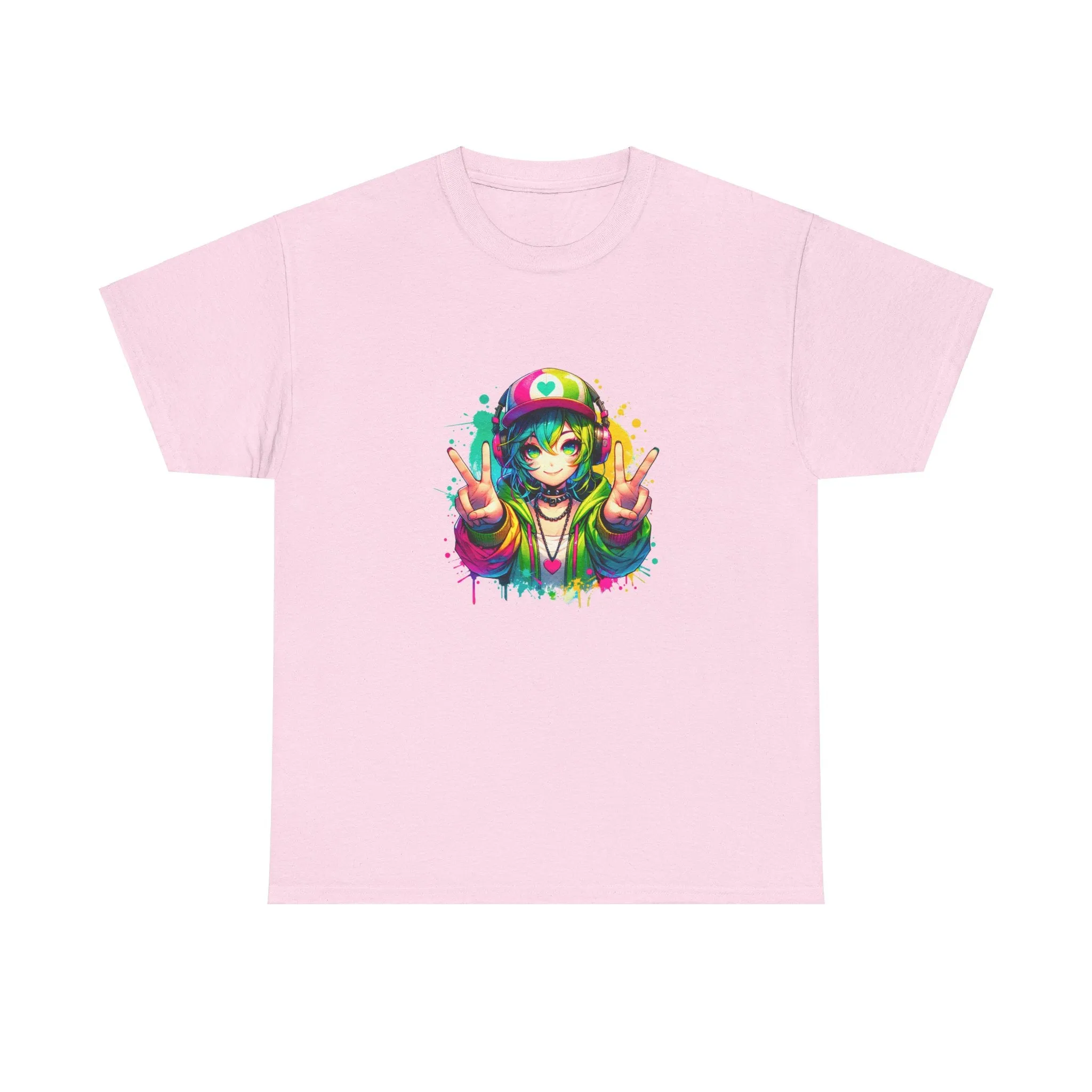 Graffiti Anime Girls Unisex Heavy Cotton Tee