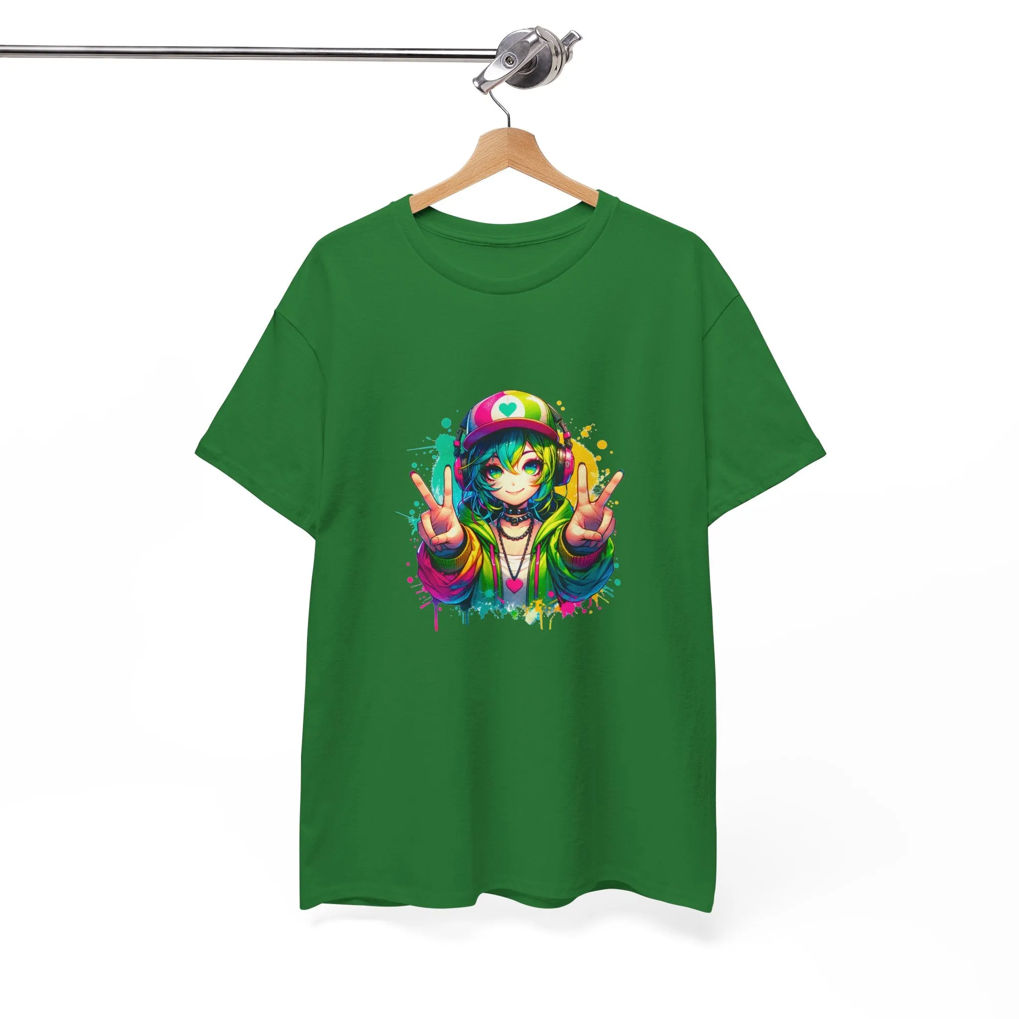 Graffiti Anime Girls Unisex Heavy Cotton Tee