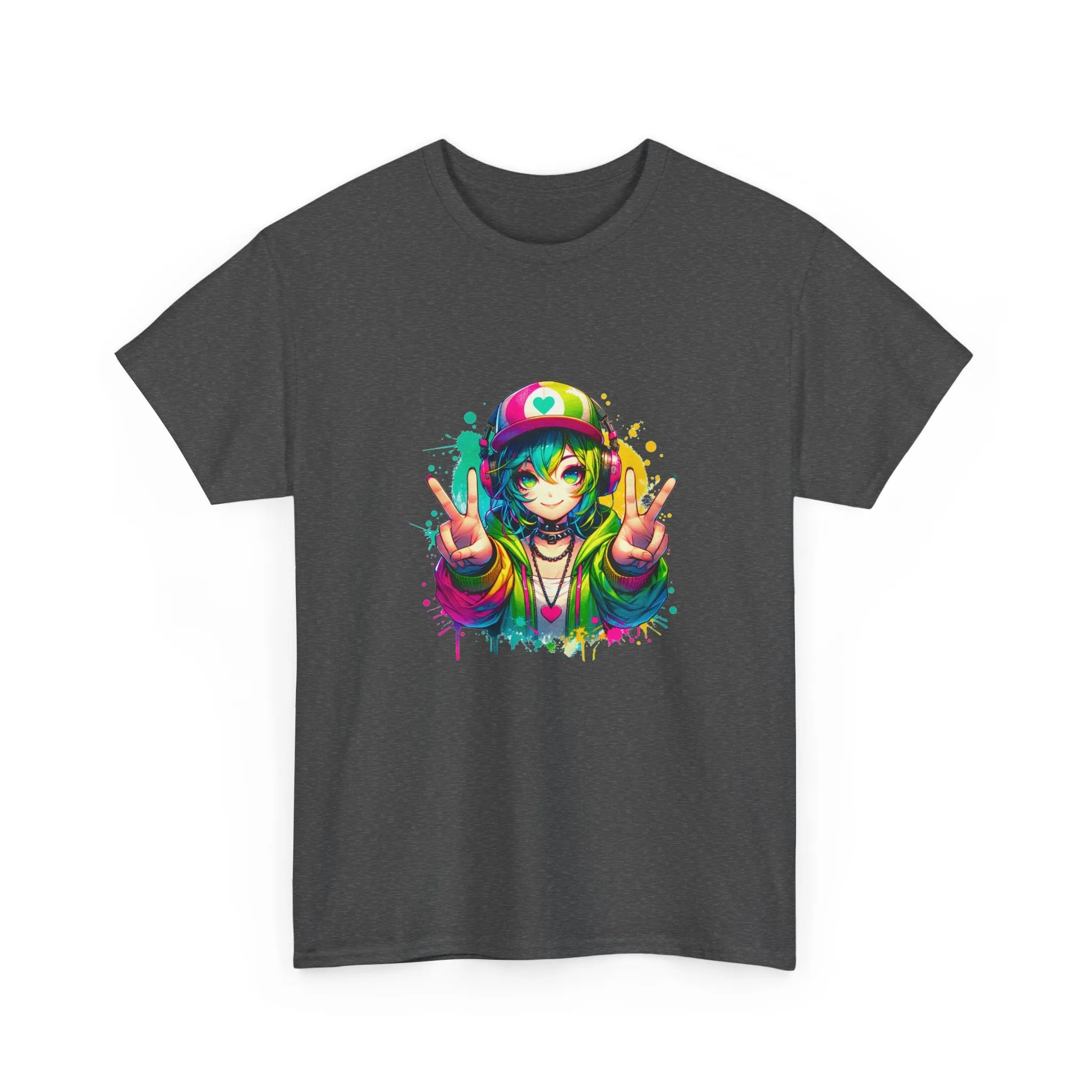 Graffiti Anime Girls Unisex Heavy Cotton Tee