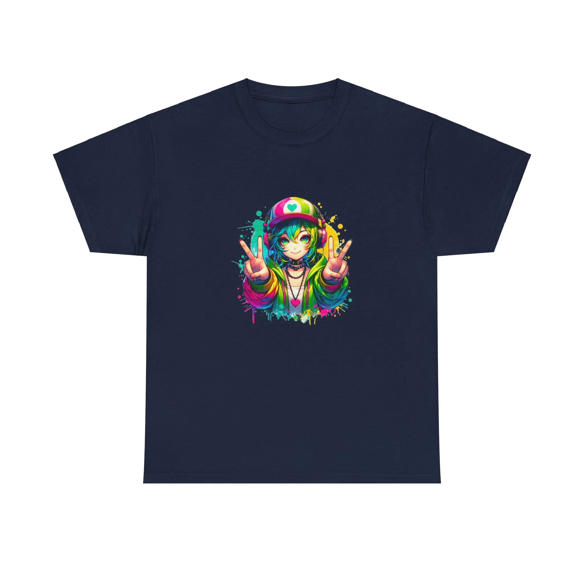 Graffiti Anime Girls Unisex Heavy Cotton Tee