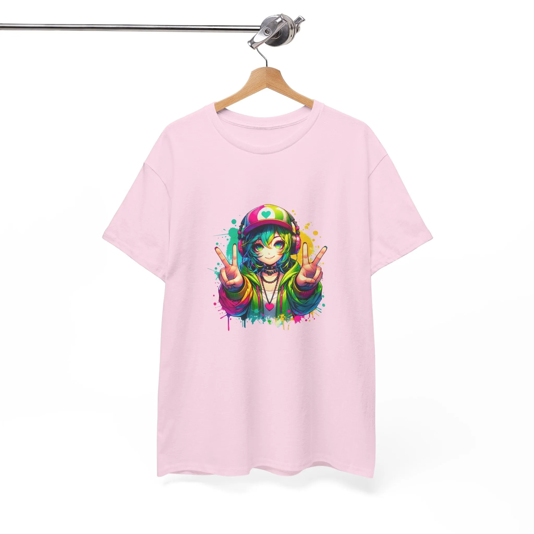 Graffiti Anime Girls Unisex Heavy Cotton Tee