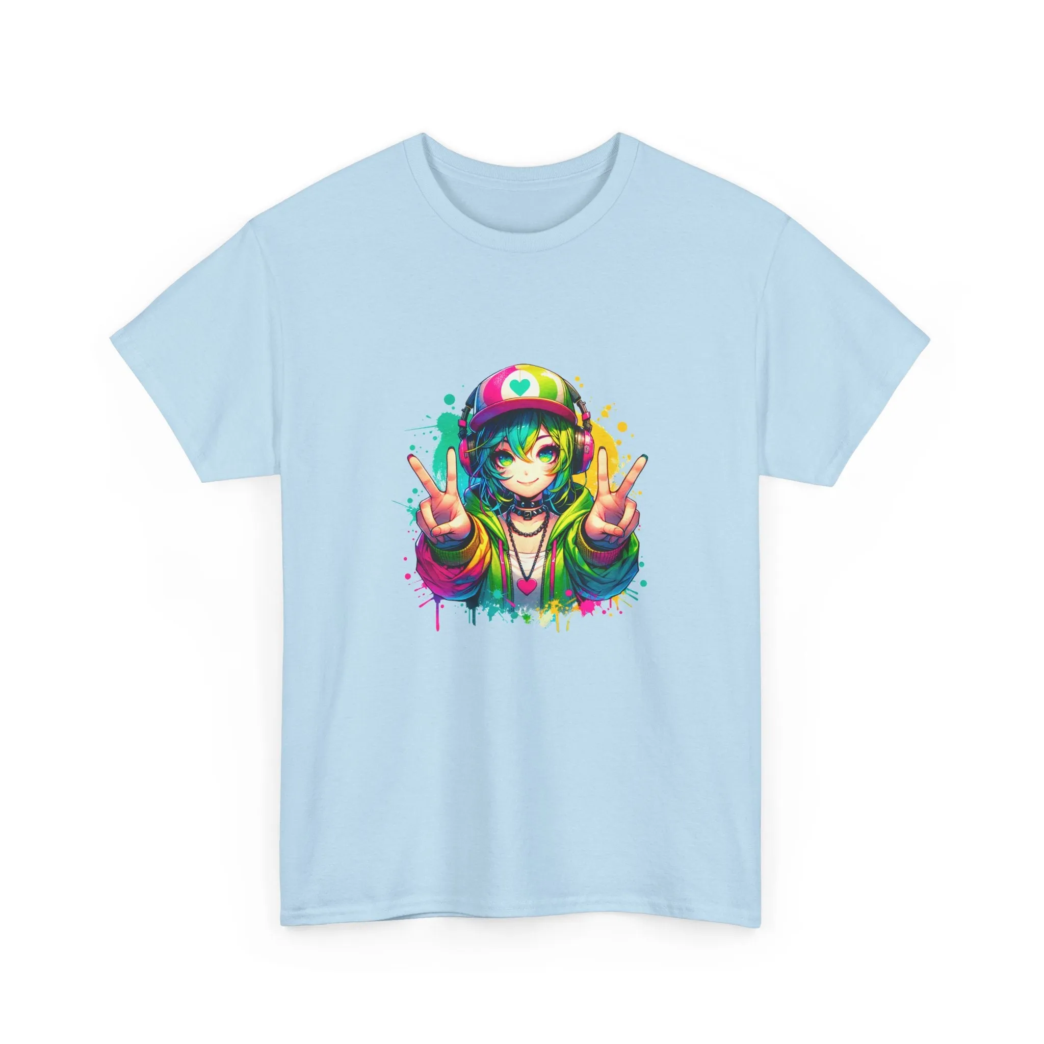 Graffiti Anime Girls Unisex Heavy Cotton Tee