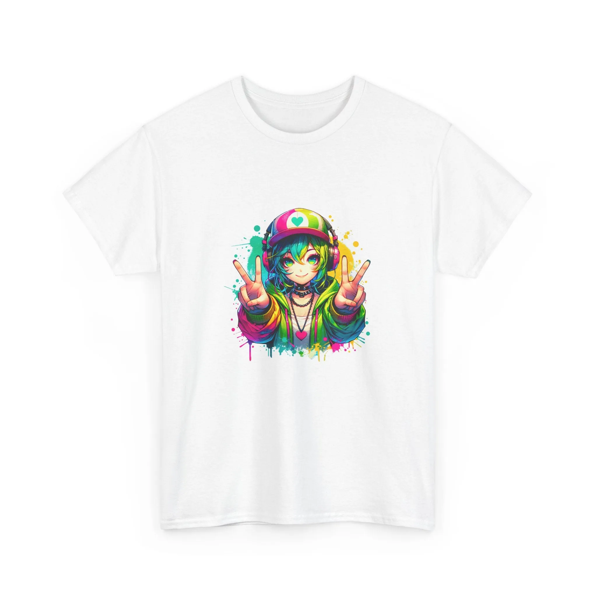 Graffiti Anime Girls Unisex Heavy Cotton Tee