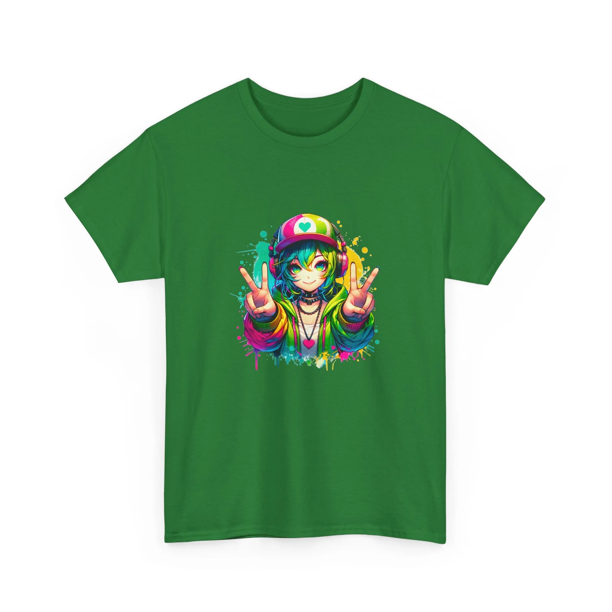 Graffiti Anime Girls Unisex Heavy Cotton Tee