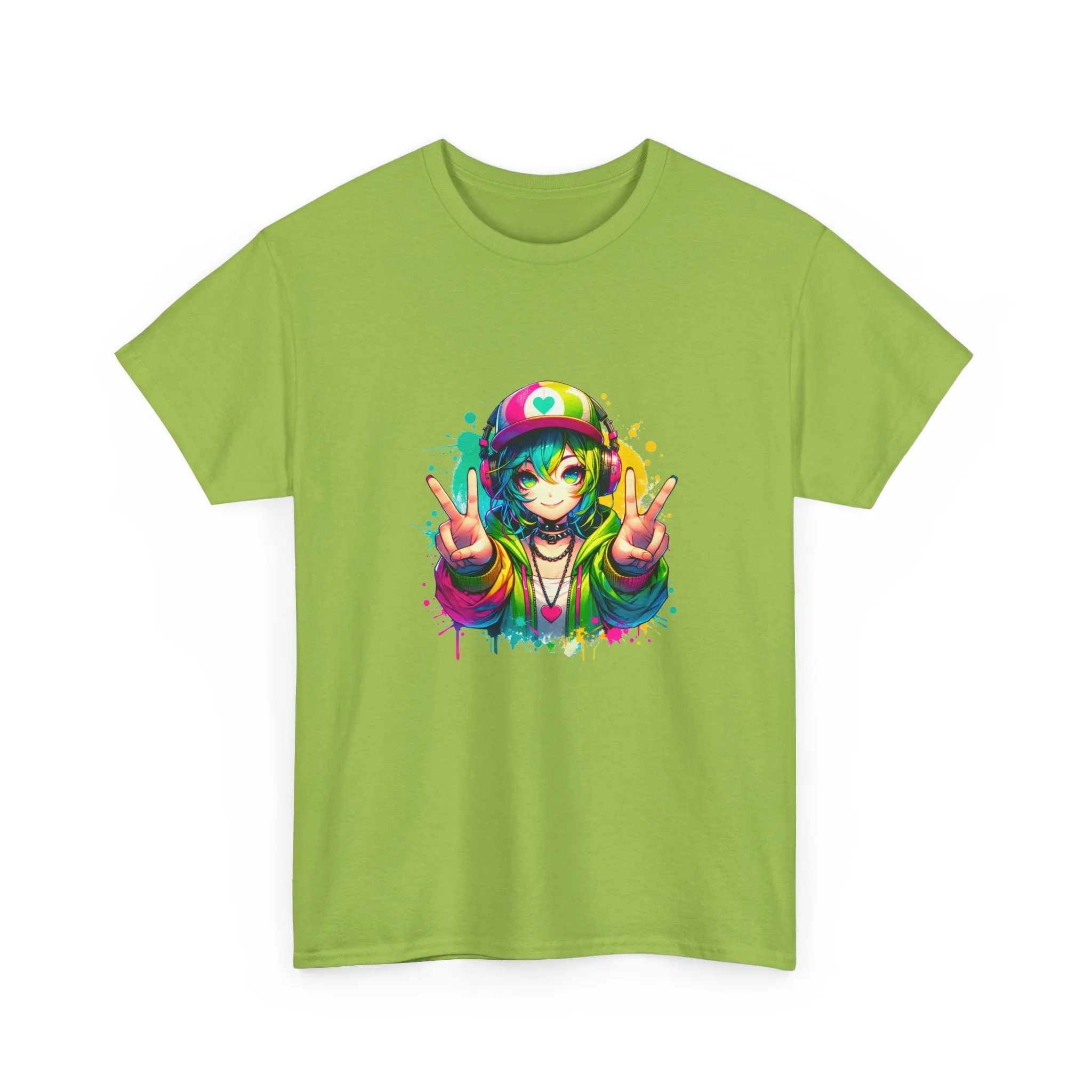 Graffiti Anime Girls Unisex Heavy Cotton Tee