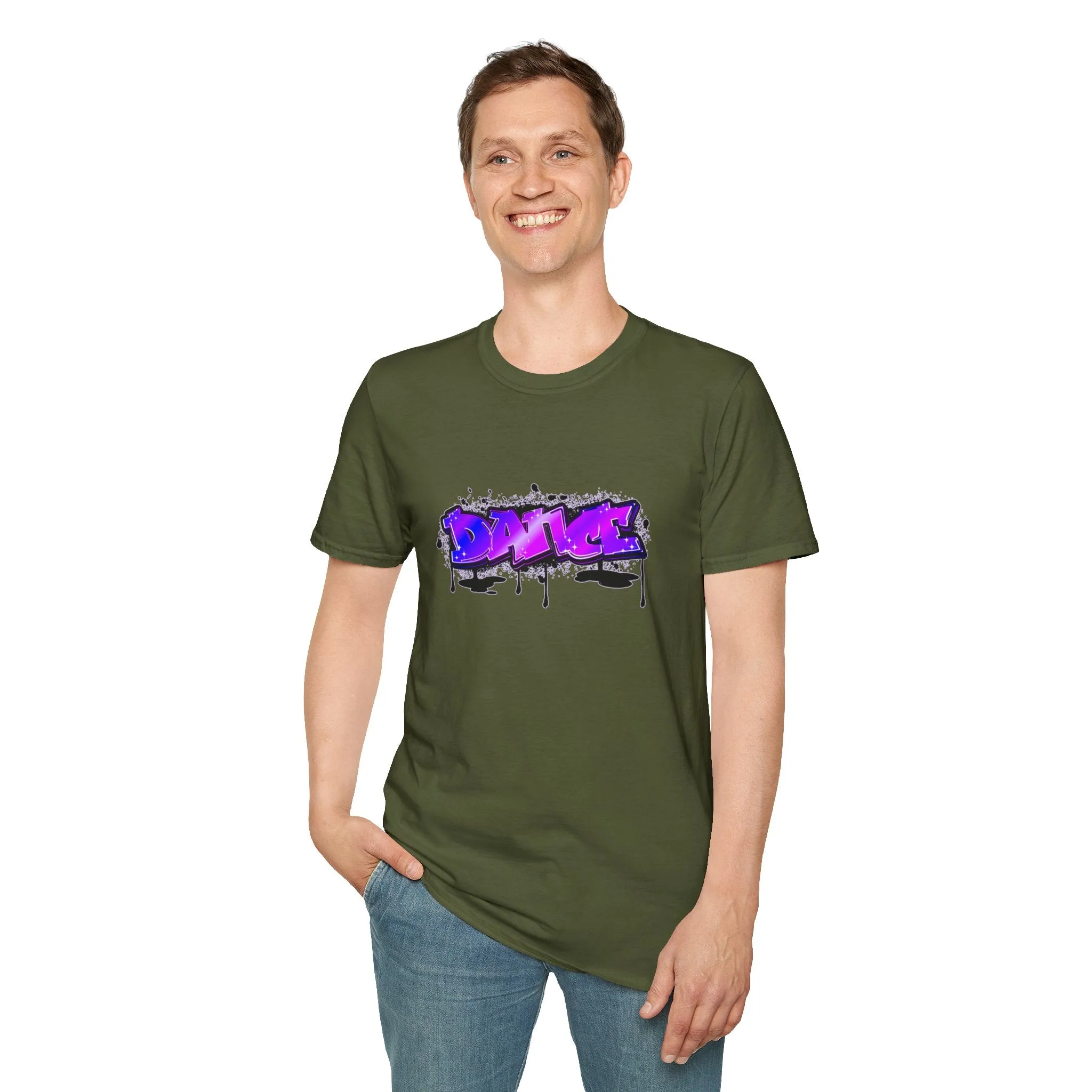 Graffiti Dance Unisex Softstyle T-Shirt