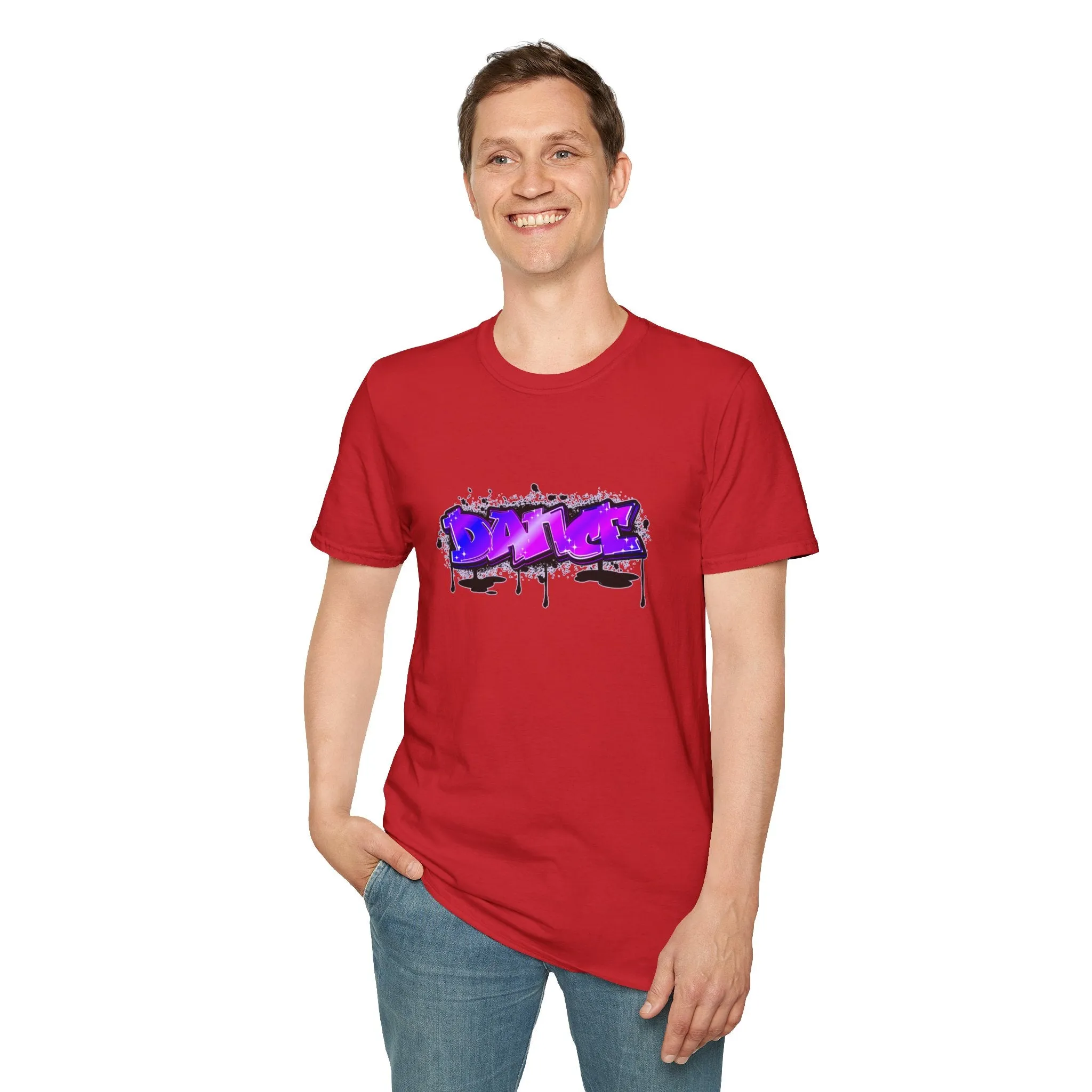 Graffiti Dance Unisex Softstyle T-Shirt