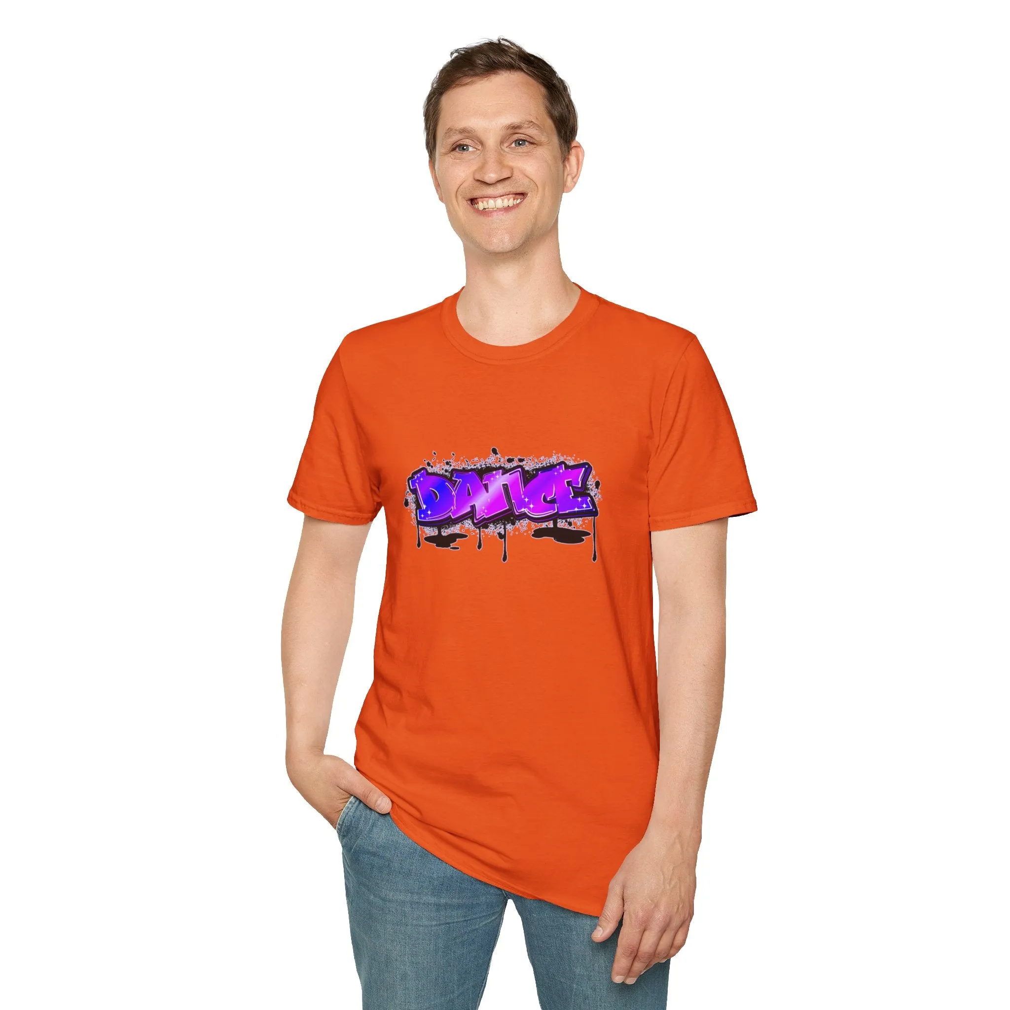 Graffiti Dance Unisex Softstyle T-Shirt