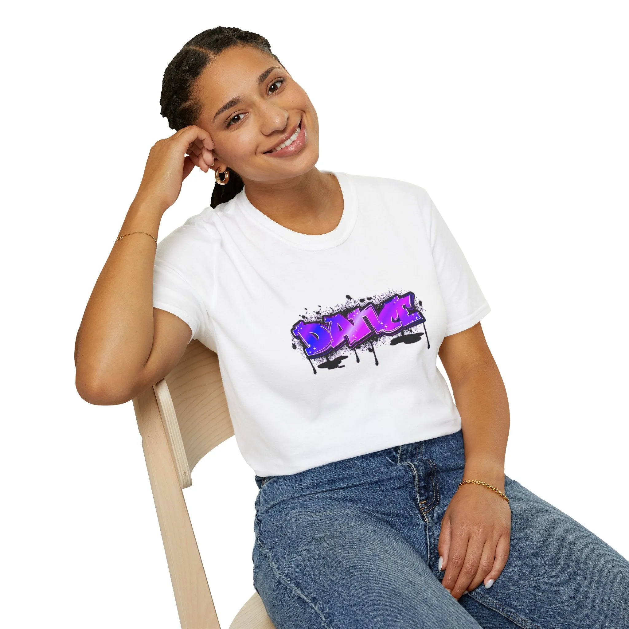 Graffiti Dance Unisex Softstyle T-Shirt