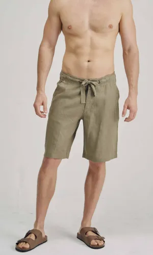 Hemp Drawstrings Short Khaki