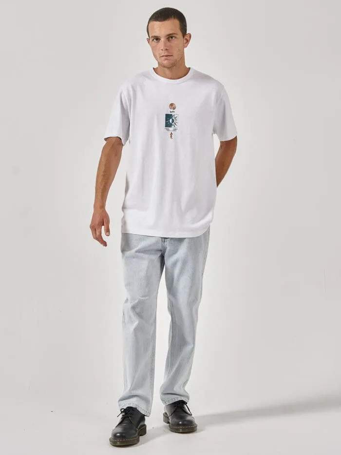 Hemp Existencial Merch Fit Tee - Lucent White