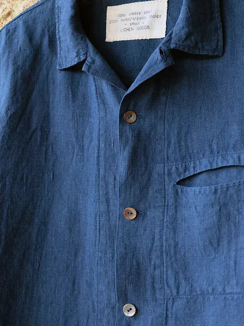 Hemp Long-Sleeve Shirt | Organic Indigo Hand-Dyed