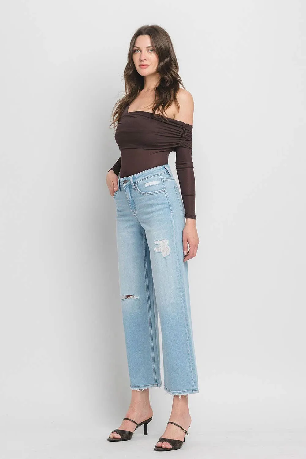 High Rise Wide Leg Jeans