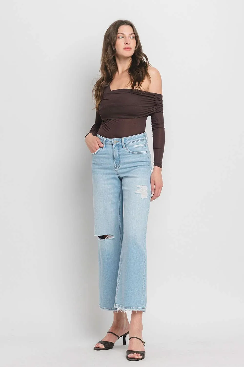 High Rise Wide Leg Jeans